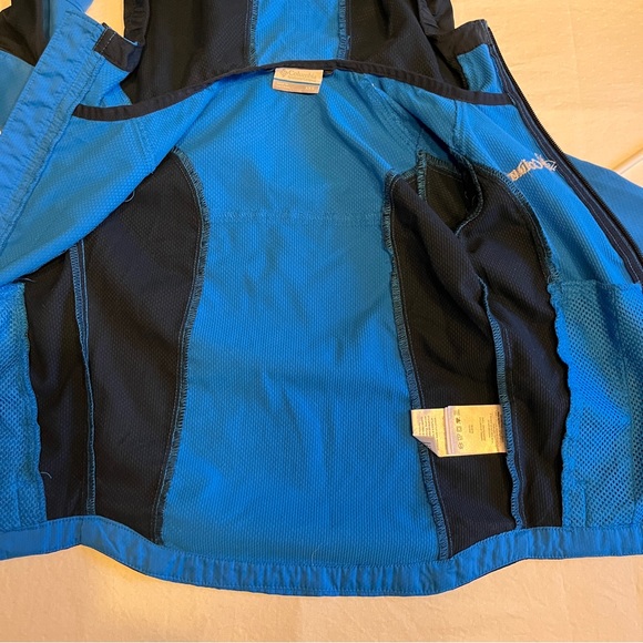 Columbia black and blue Omni shield rain jacket size XXS (4yo) - Picture 3 of 10
